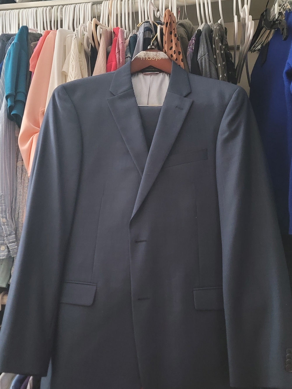 Tommy Hilfiger Navy Blue Men's Suit Jacket and Pants 40L 36 x 32